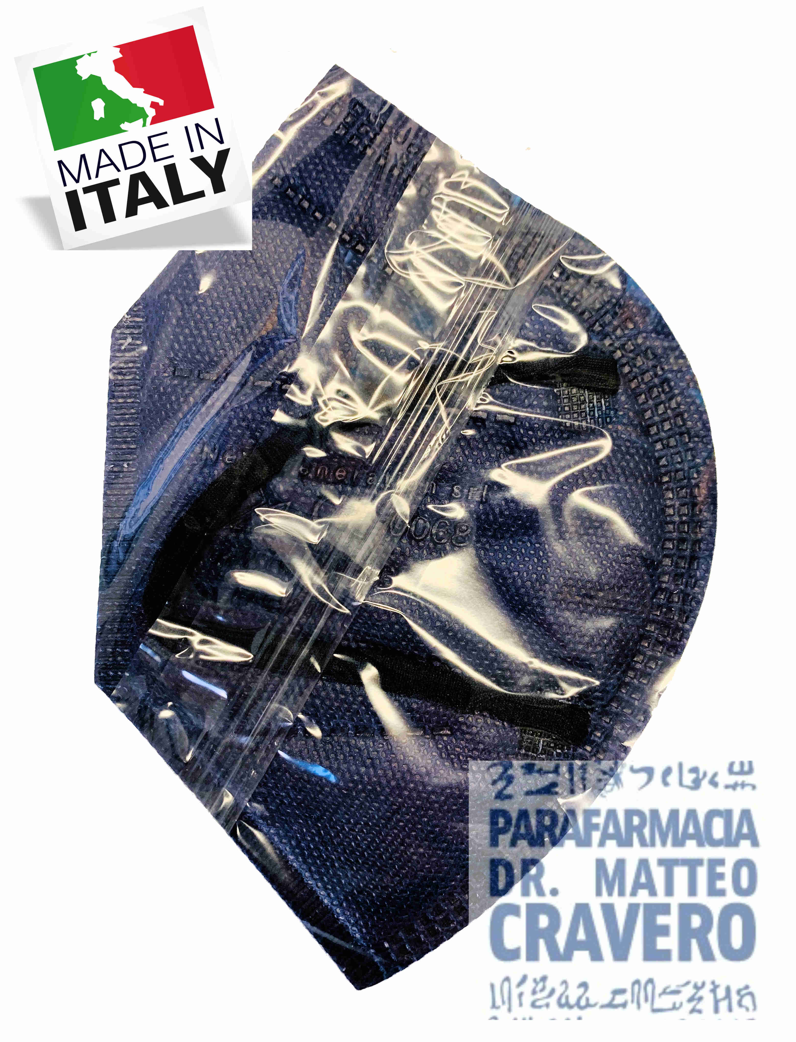 Mascherina ffp2 made in italy BLU NOTTE