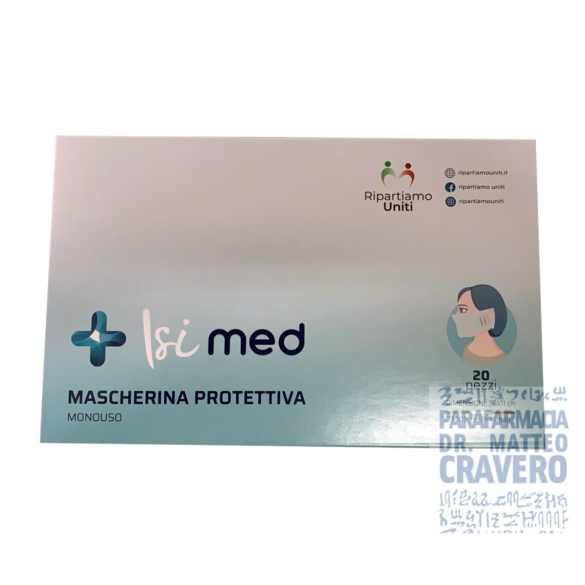 Mascherina protettiva ISI Med  20 pezzi