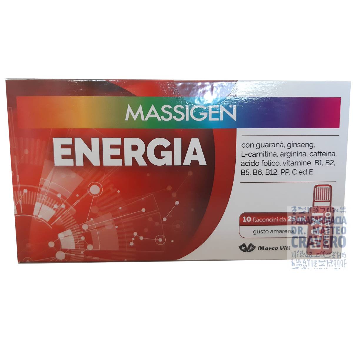 Massigen energia 10 flaconcini 25ml