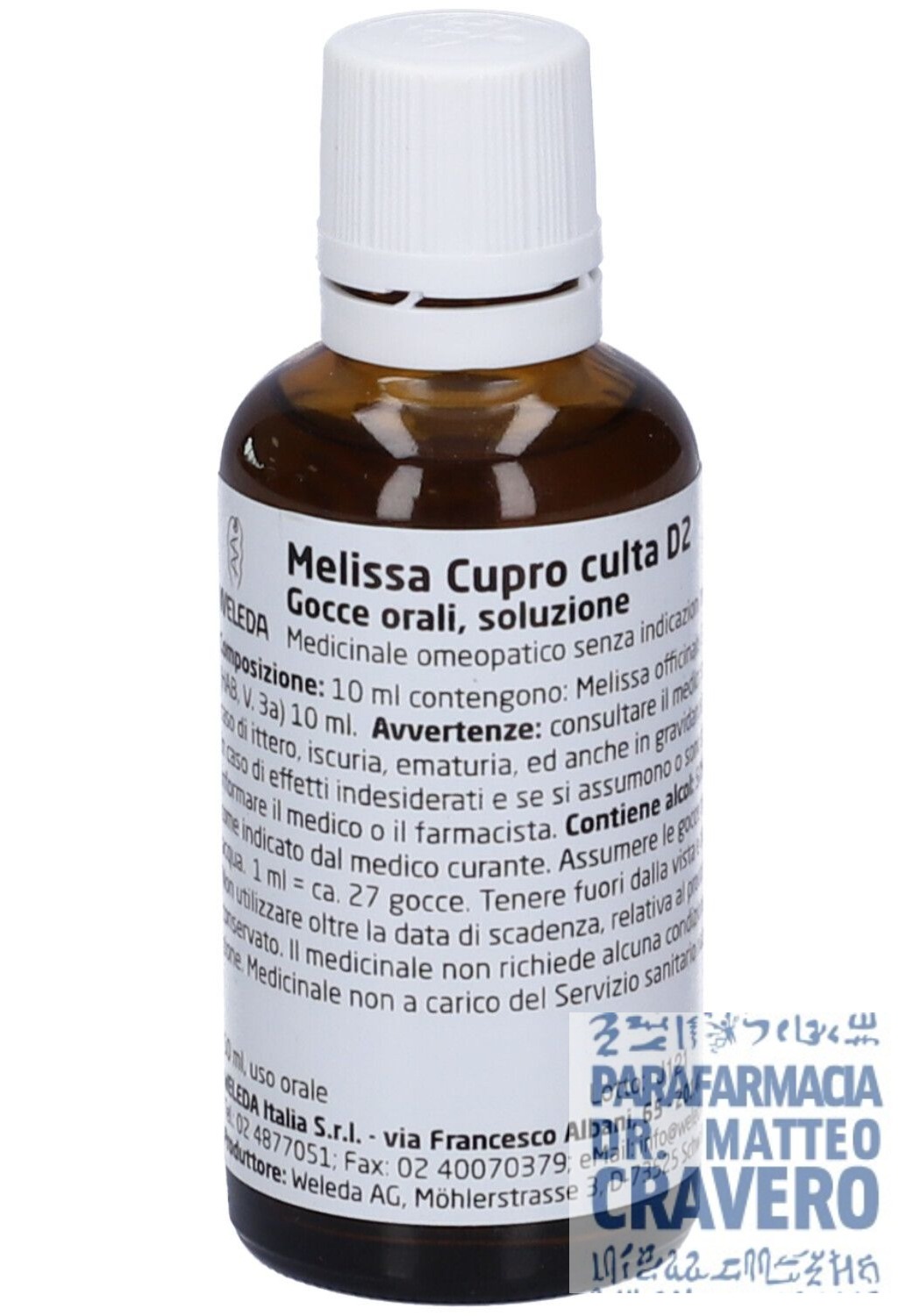 Melissa Cupro culta D2 50ml Gocce