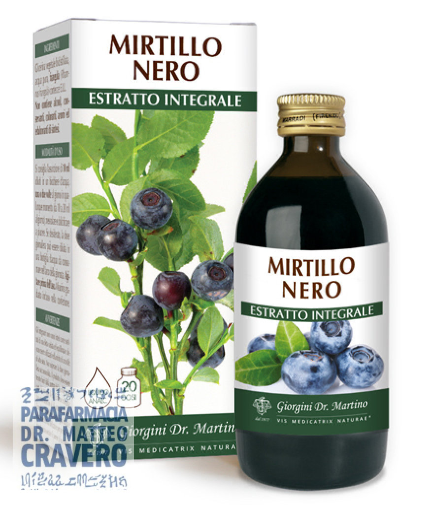 MIRTILLO NERO ESTRATTO INTEGRALE 200ML