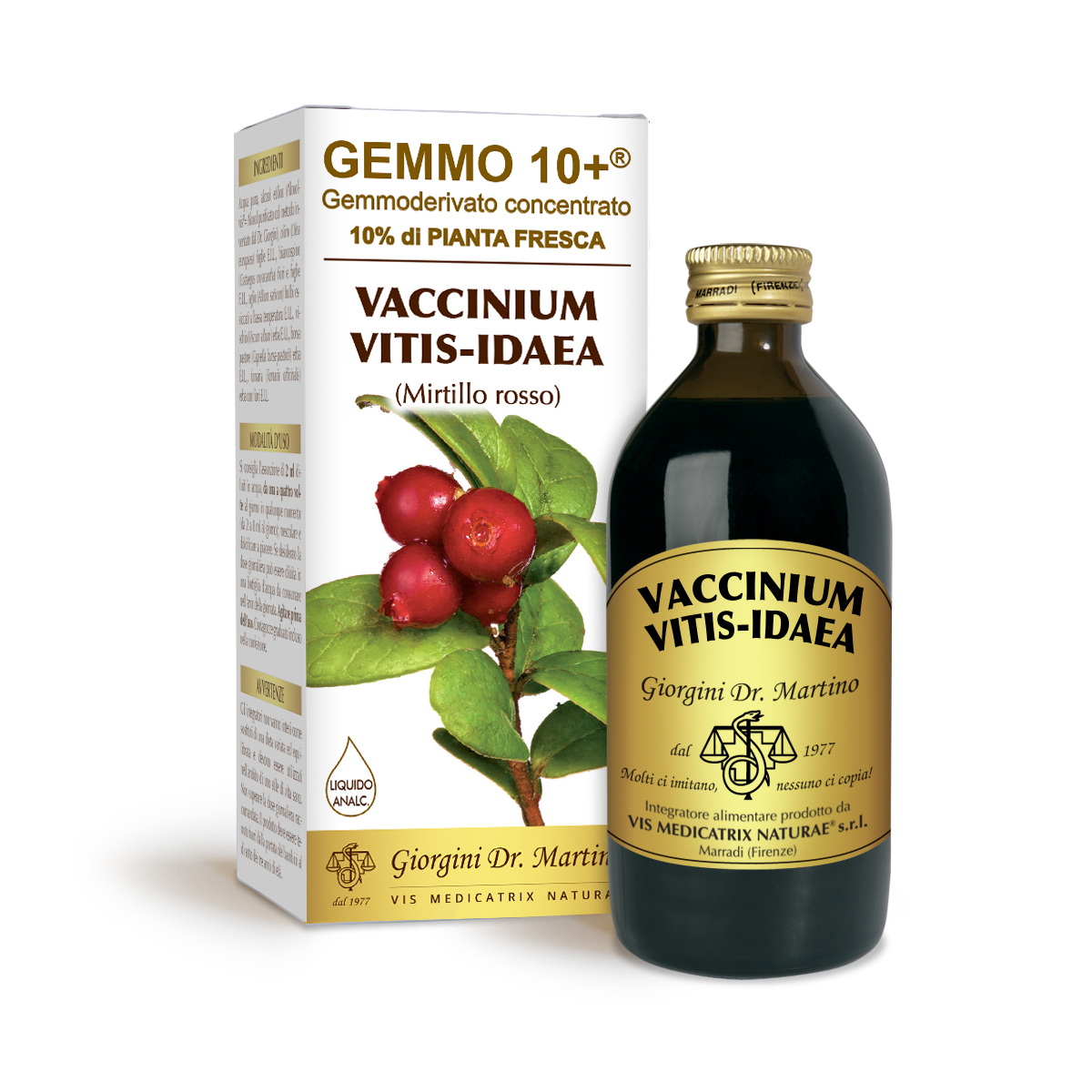 MIRTILLO ROSSO 200ml GEMMO10+
