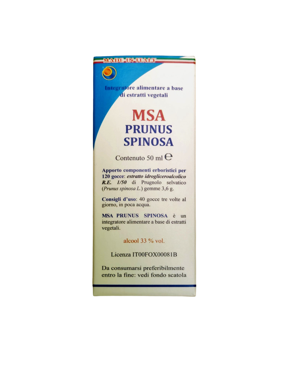 MSA PRUNUS SPINOSA 50ML