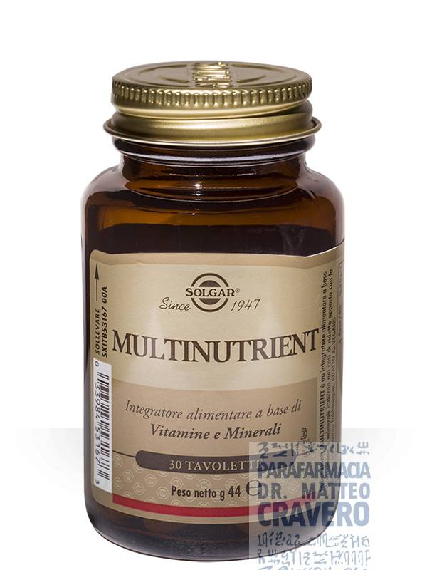 Multinutrient Solgar 30 tavolette