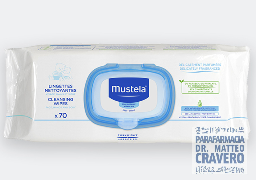 Mustela Salviette Detergenti Pelle Normale
