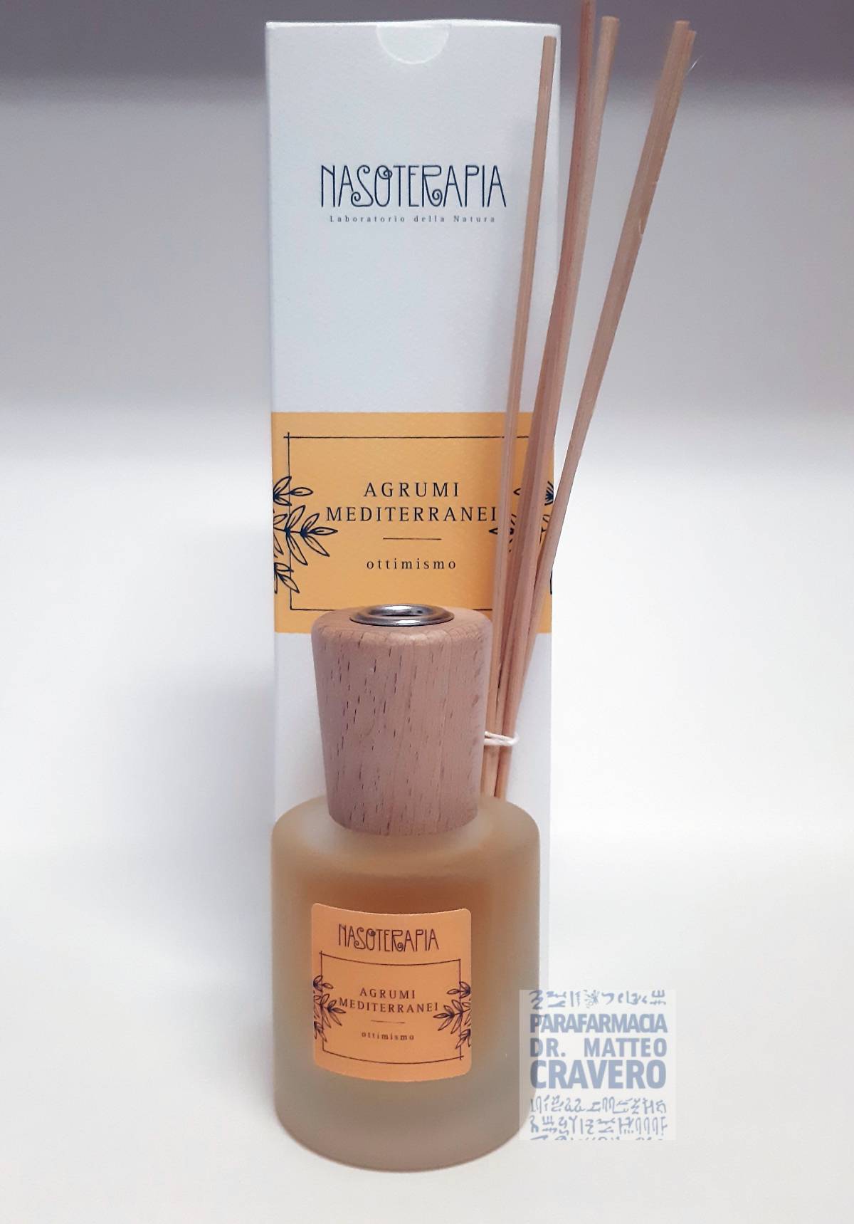Nasoterapia Diffusore con bastoncini Agrumi Mediterranei 
