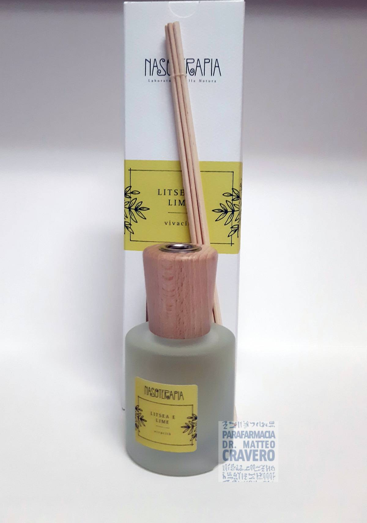 Nasoterapia Diffusore con bastoncini Litsea e Lime