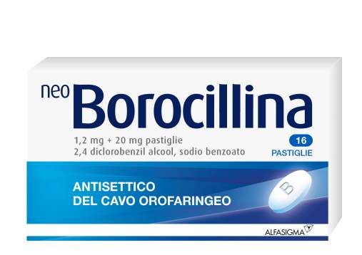 Neoborocillina 16 pastiglie 1,2+20mg