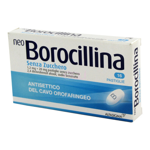 Neoborocillina 16 pastiglie senza zucchero