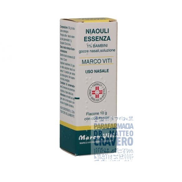 Niaouli essenza MV 1% gocce 10g