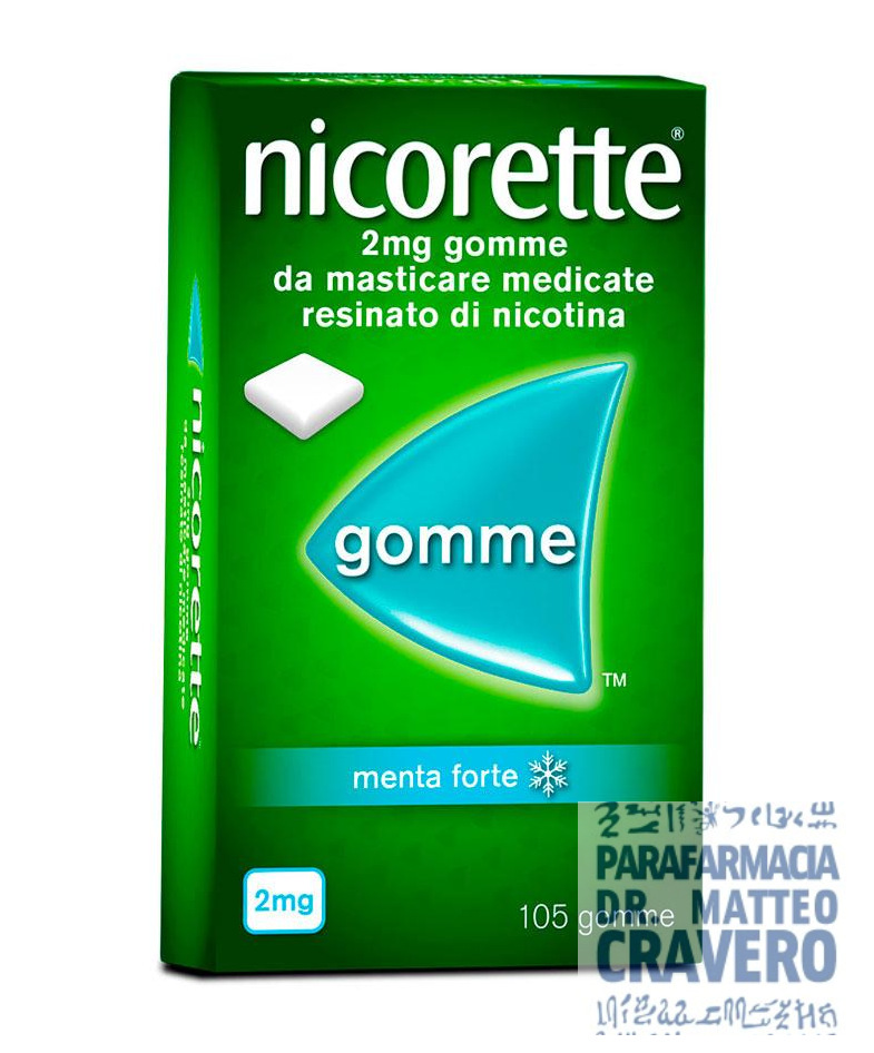 NICORETTE 105 GOMME MASTICABILI 2MG MENTA