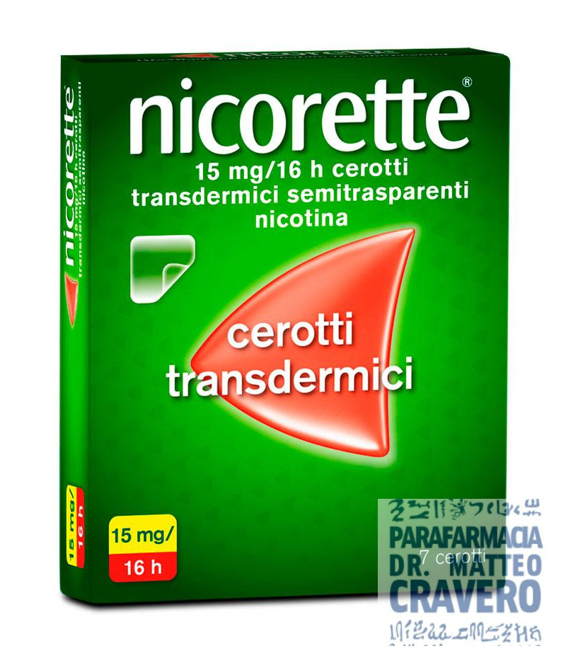 NICORETTE 7 CEROTTI TRANSDERMICI 15MG-16H