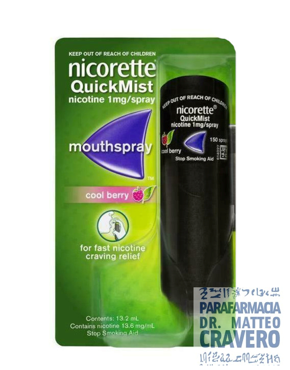 NICORETTEQUICK SPRAY 1 FLACONE - FRUTTI DI BOSCO