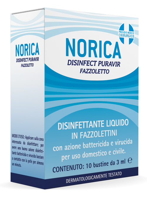 NORICA DISINFECT PURAVIR FAZZOLETTI