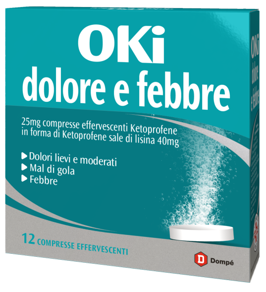 OKI DOLORE E FEBBRE COMPRESSE EFFERVESCENTI