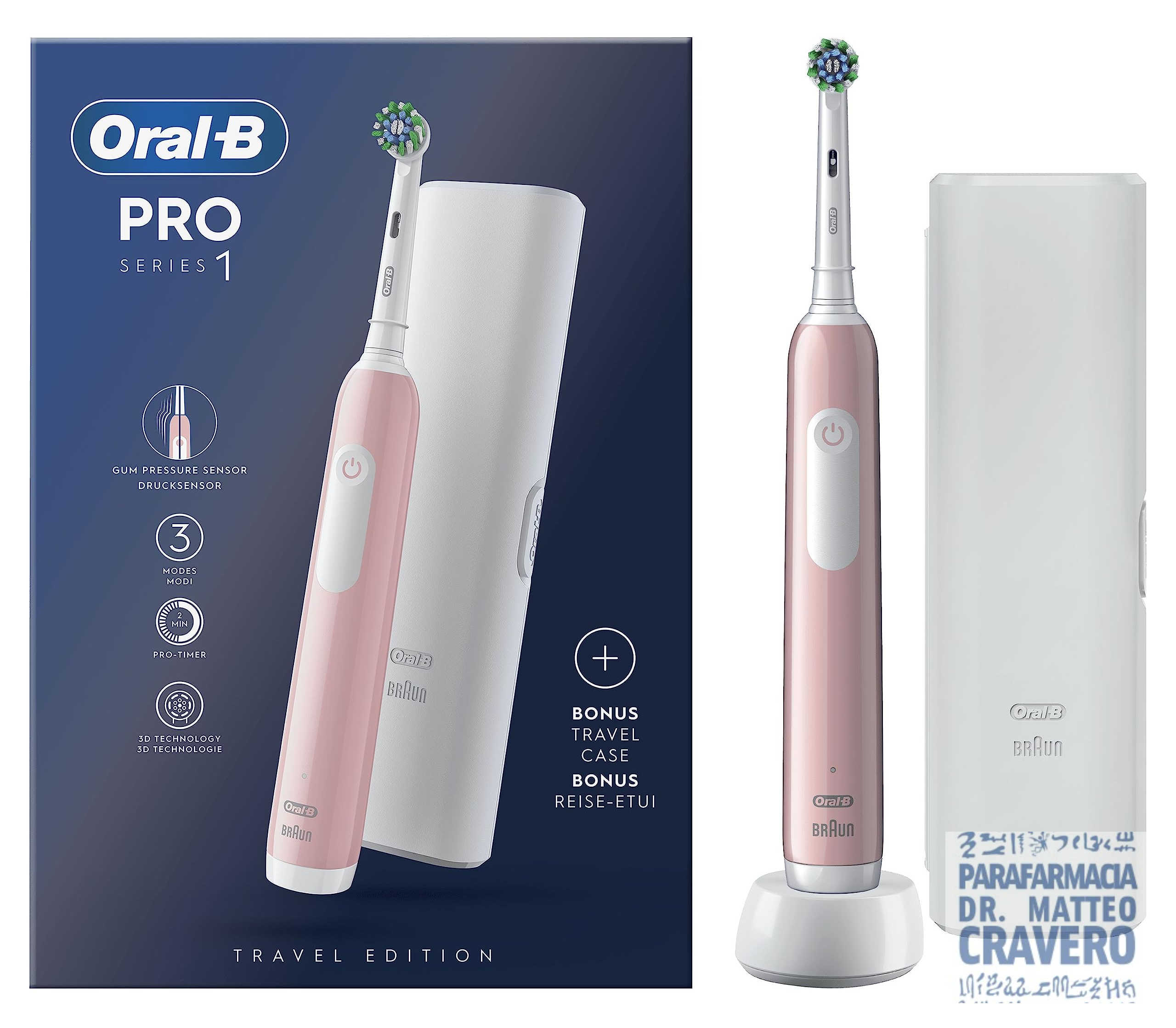 Oral B PRO 1 Colour Design Edition Rosa