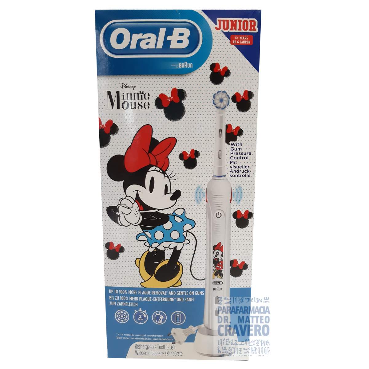 OralB power Junior minnie mouse 6+