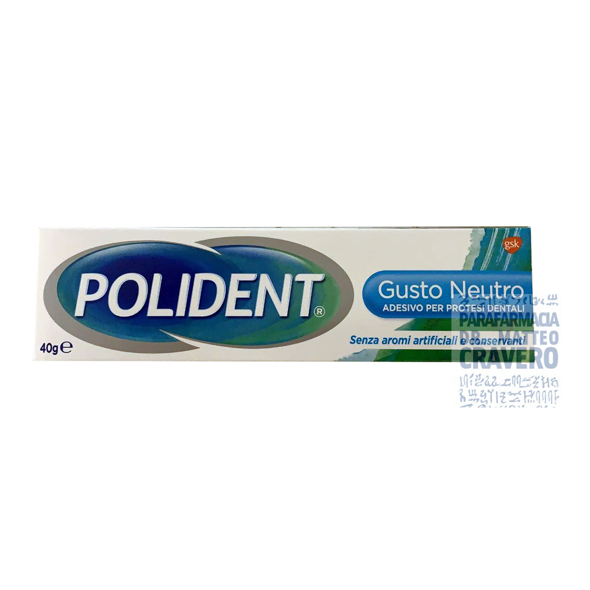 Polident gusto neutro 40g