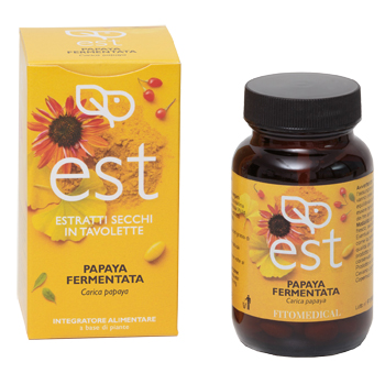 PAPAYA FERMENTATA Estratto Secco 60 Tavolette