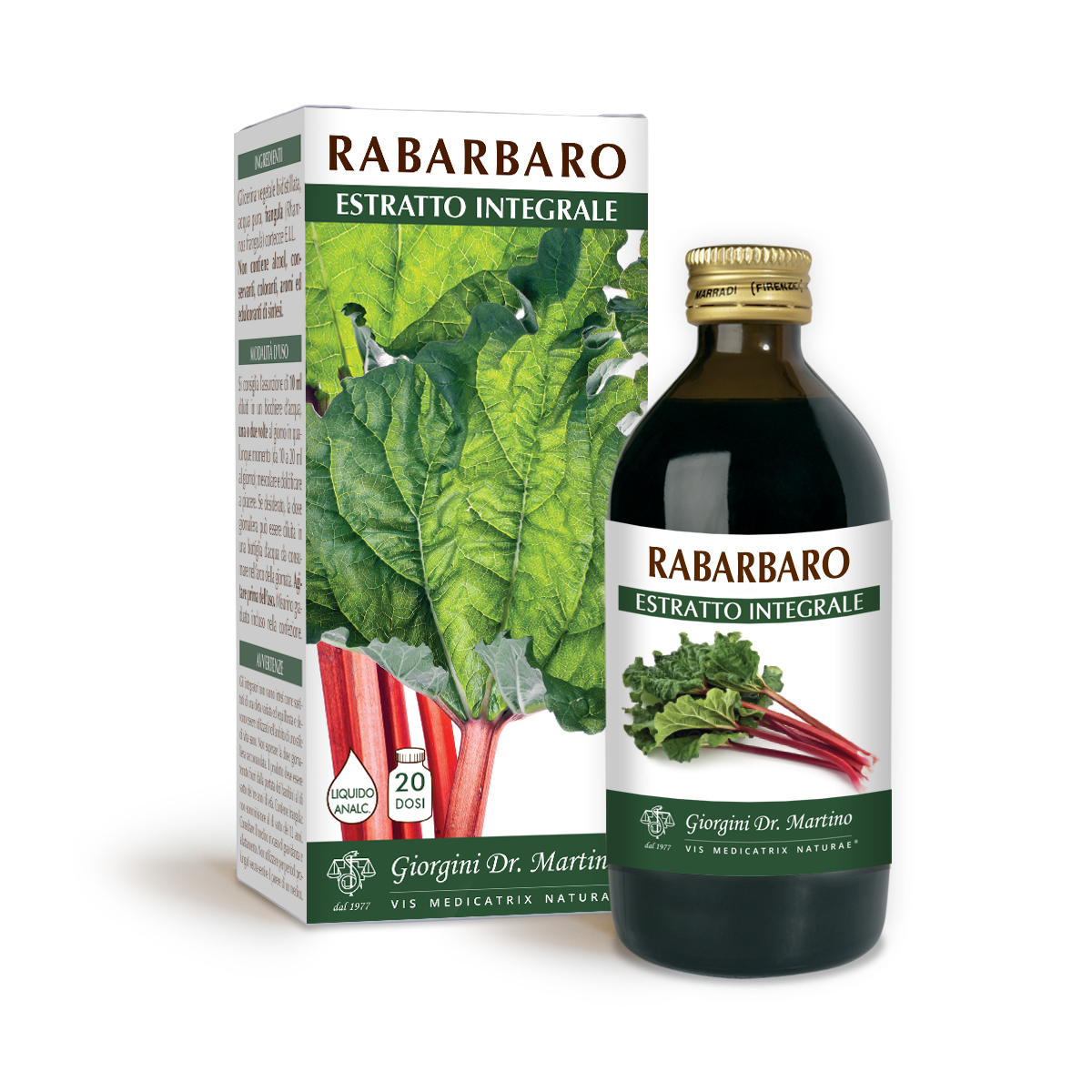 RABARBARO ESTRATTO INTEGRALE 200ML