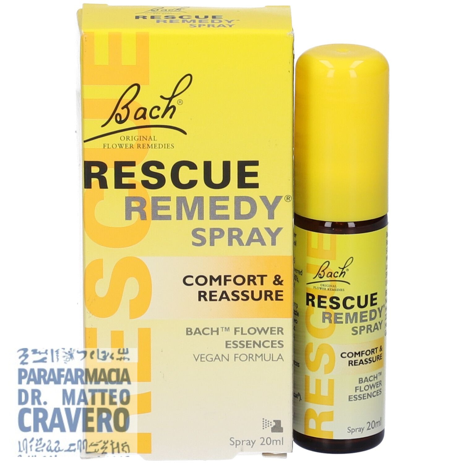 RESCUE REMEDY SPRAY CON ALCOOL 20ML