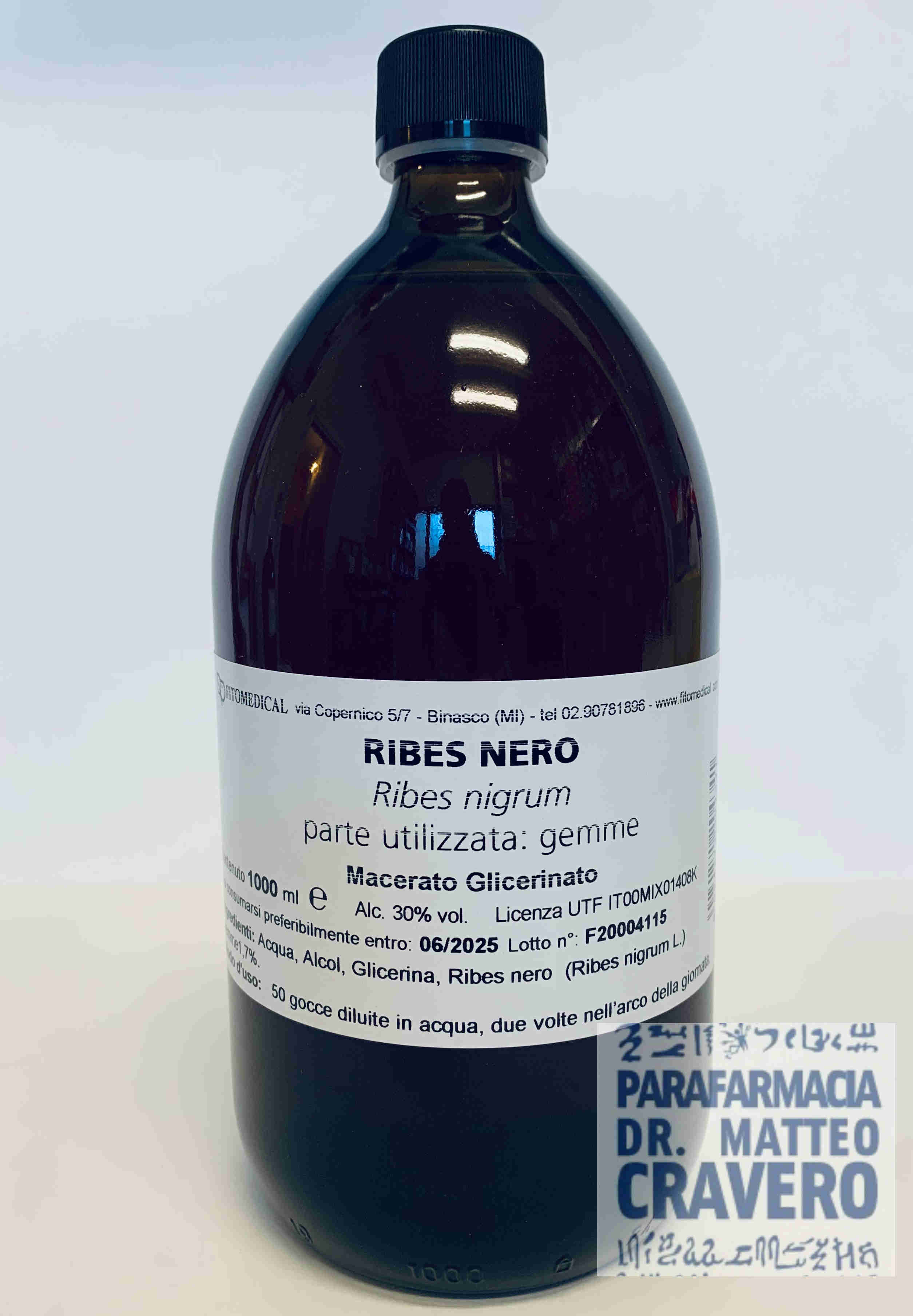 RIBES NERO 1000ML Macerato Glicerico