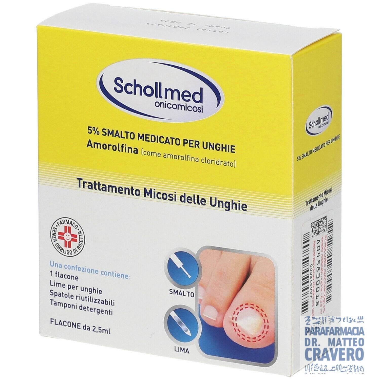 SCHOLLMED ONICOMICOSI 2,5ML 5%