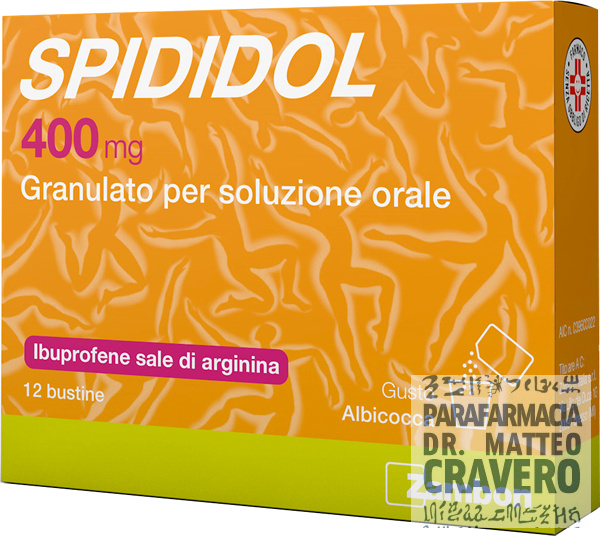 SPIDIDOL 12 BUSTINE 400MG GUSTO ALBICOCCA