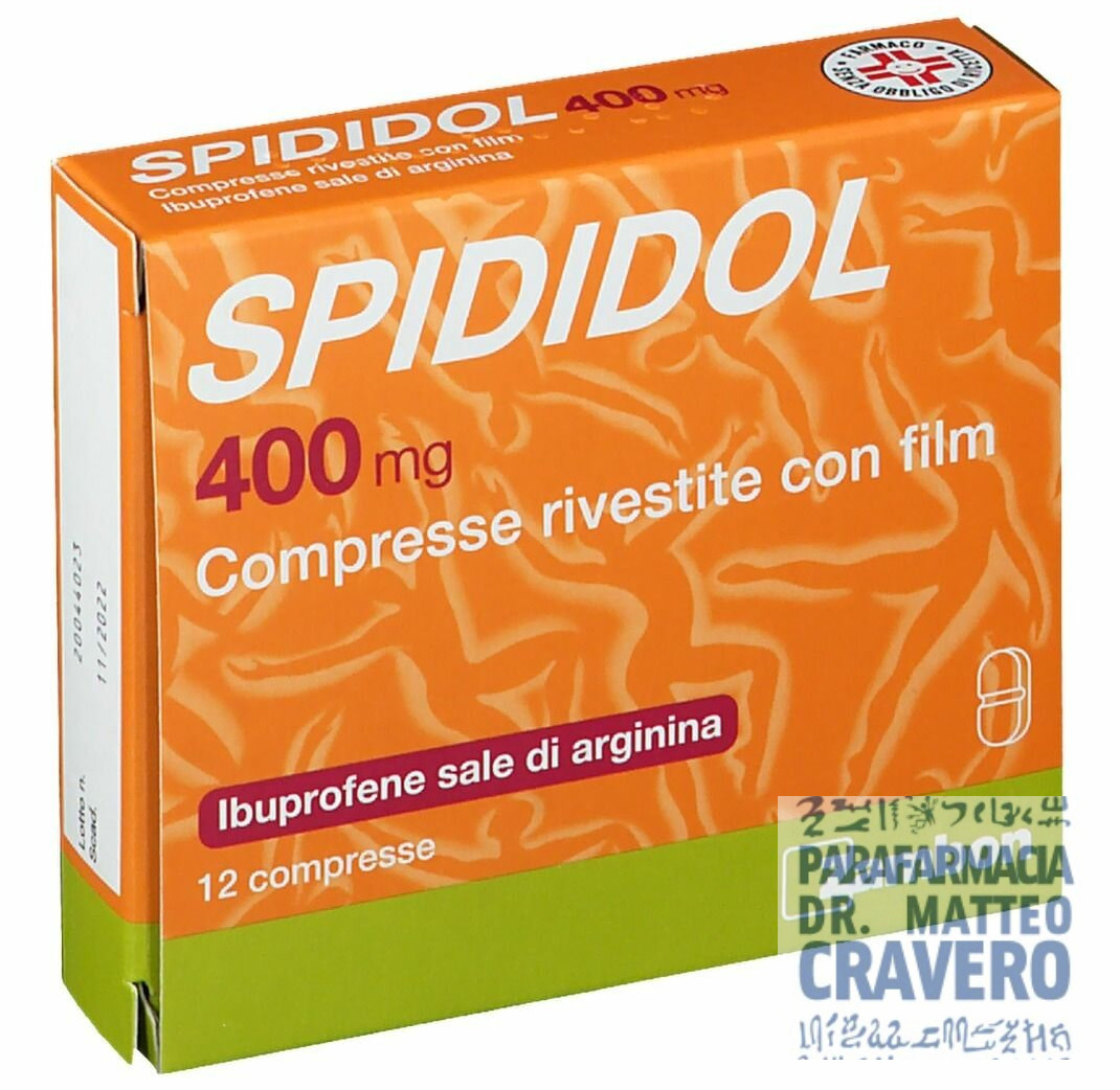 SPIDIDOL 12 COMPRESSE 400MG