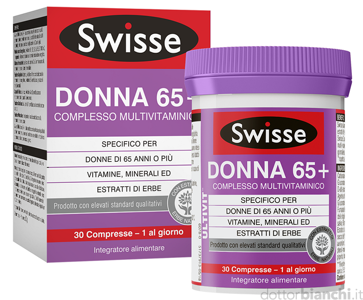 Swisse Donna 65+ Multivitaminico 30 Compresse