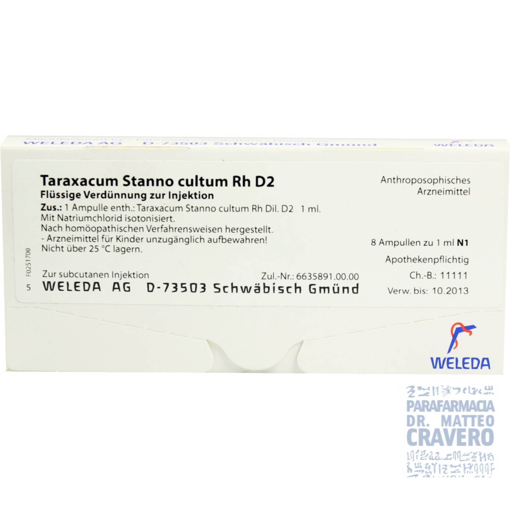 Taraxacum Stanno cultum D2 50ml gocce