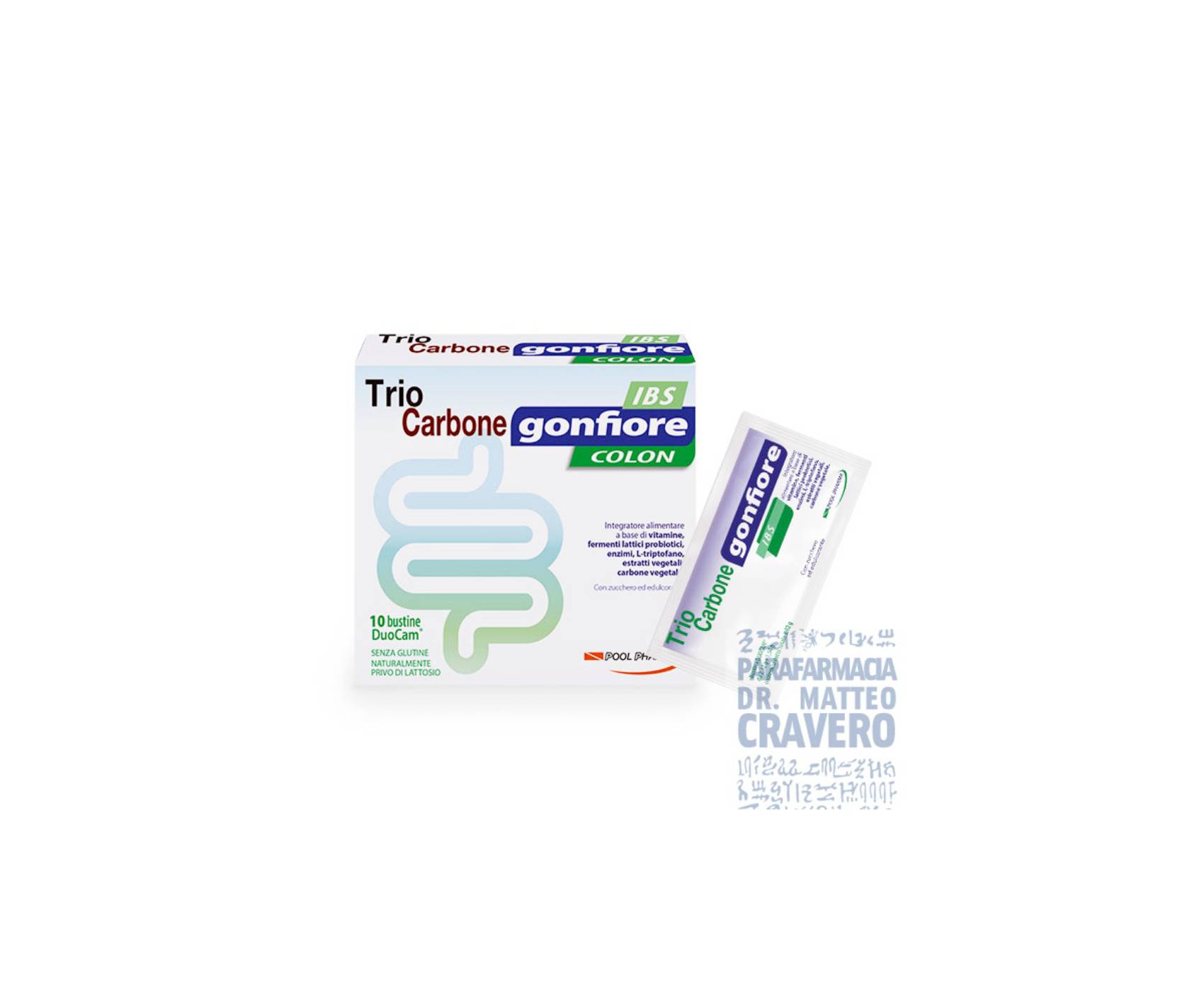 TrioCarbone Gonfiore Colon IBS 10 bustine