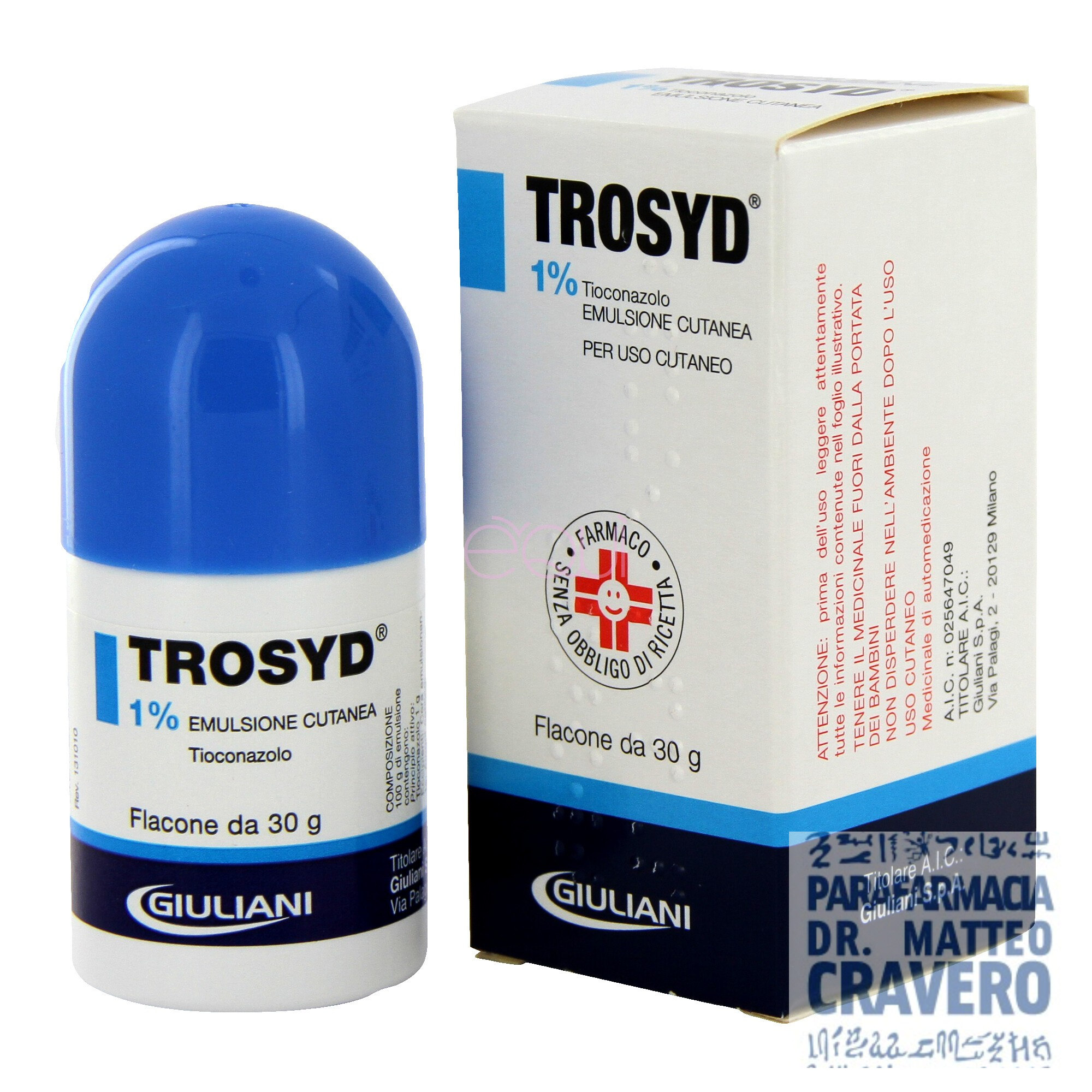 TROSYD emulsione cutanea 30G 1%