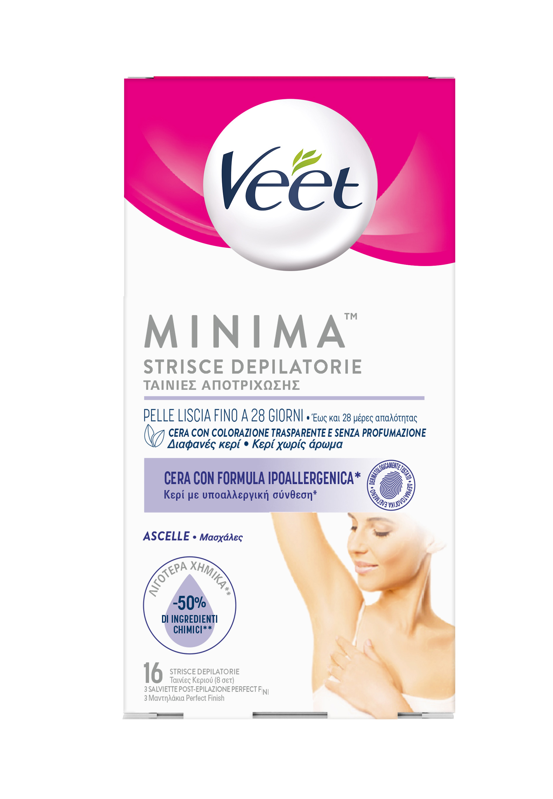 VEET STRISCE ASCELLE IPOALL16 PEZZI