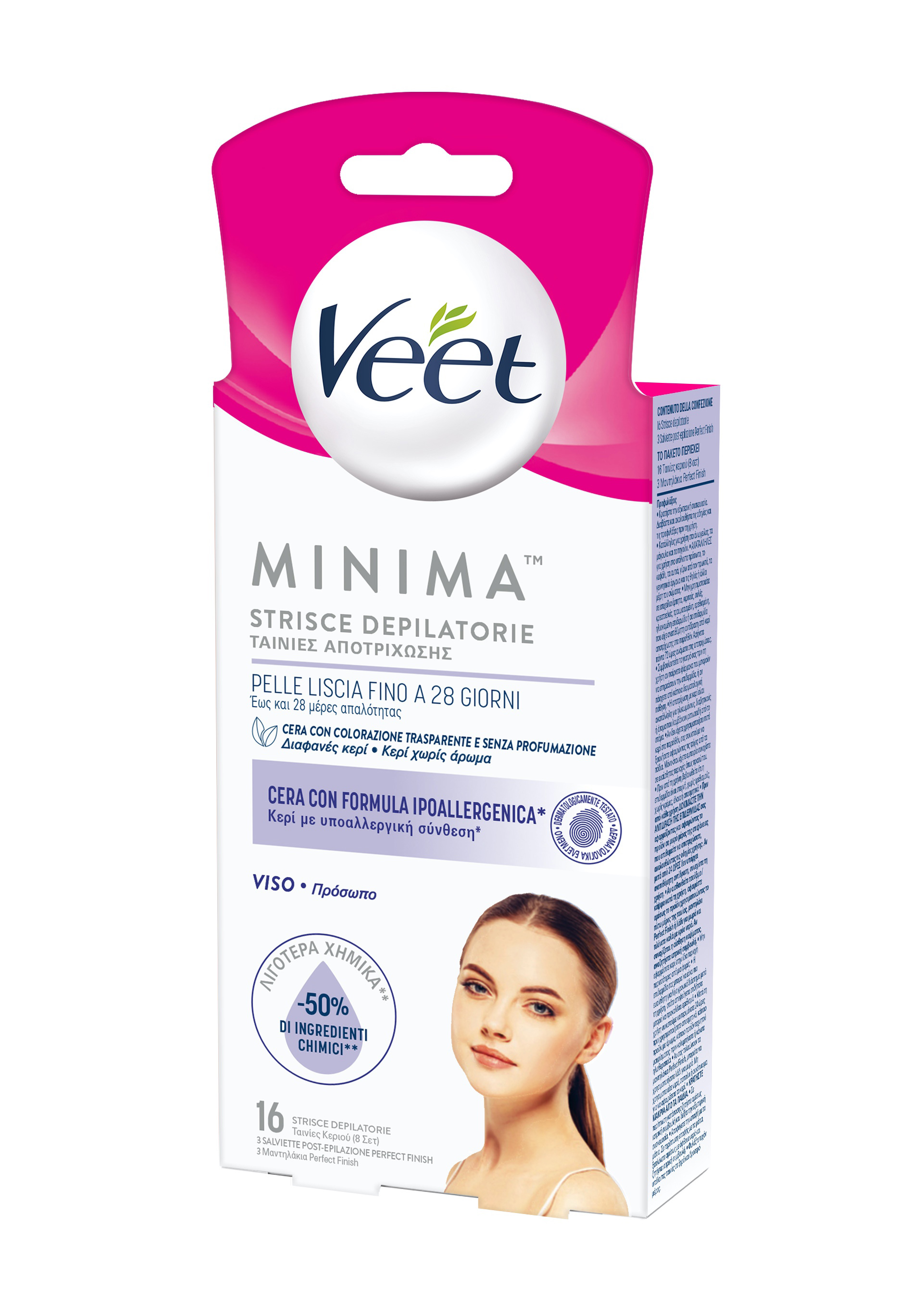 VEET STRISCE VISO IPOALL 16 PEZZI
