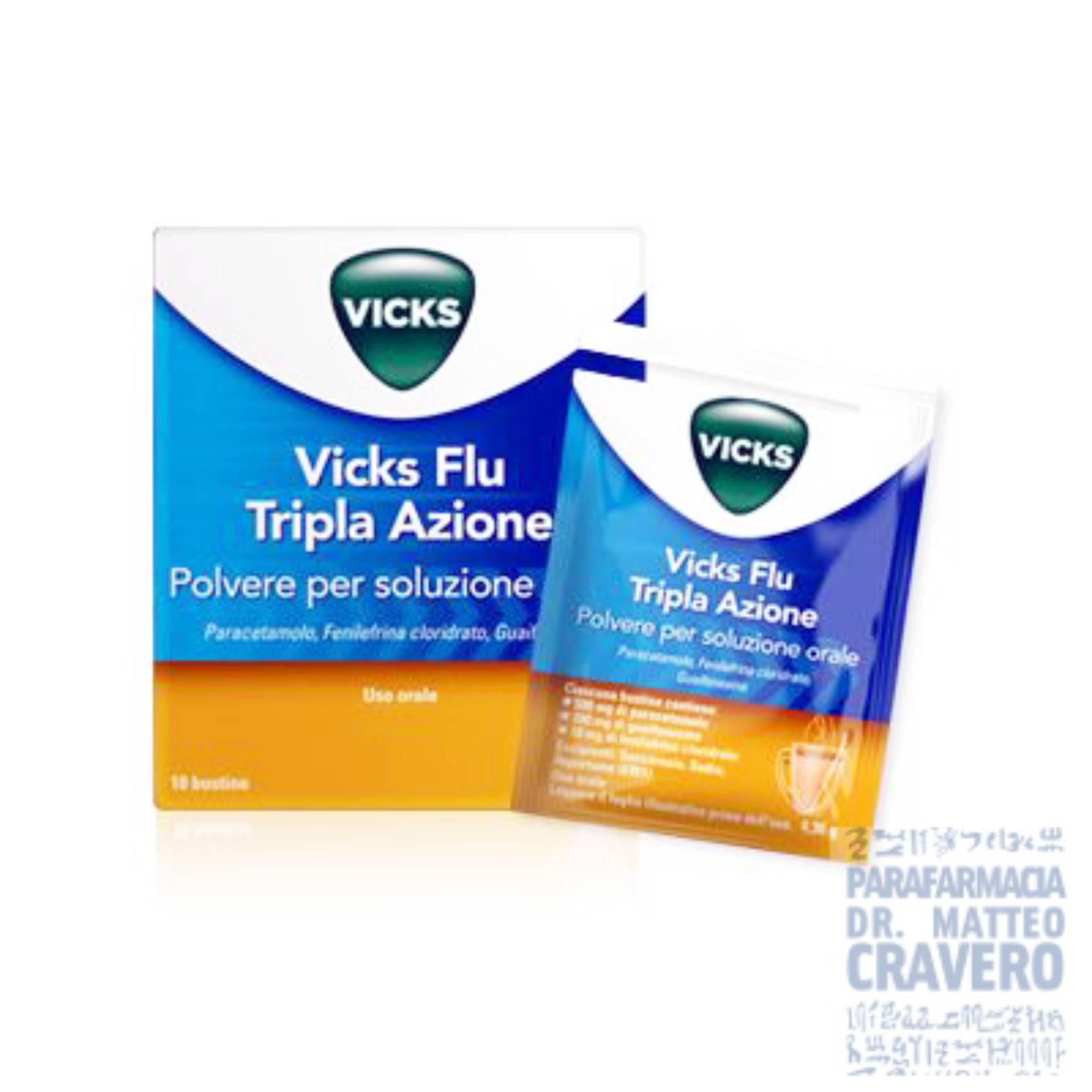 Vicks Flu tripla azione 10 bustine