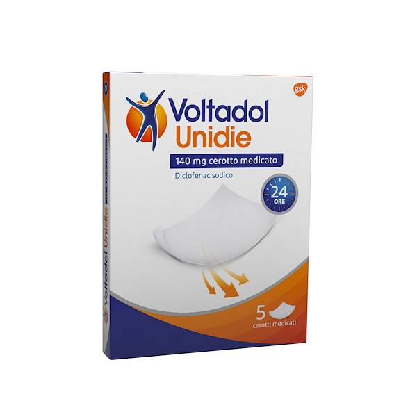 VOLTADOL UNIDIE MEDICATO 5 CEROTTI 140 MG