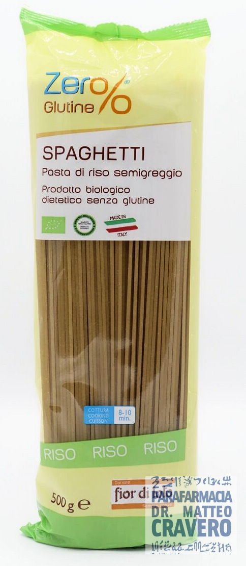 ZER% GLUTINE SPAGHETTI RISO INTEGRALE 500 GRAMMI