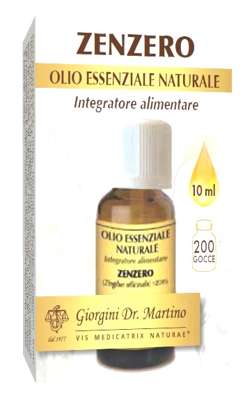 ZENZERO OLIO ESSENZIALE NATURALE  10ML