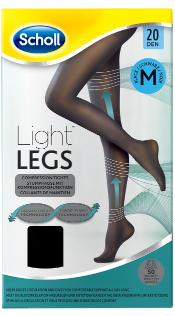 SCHOLL LIGHTLEGS 20 DEN M NERO