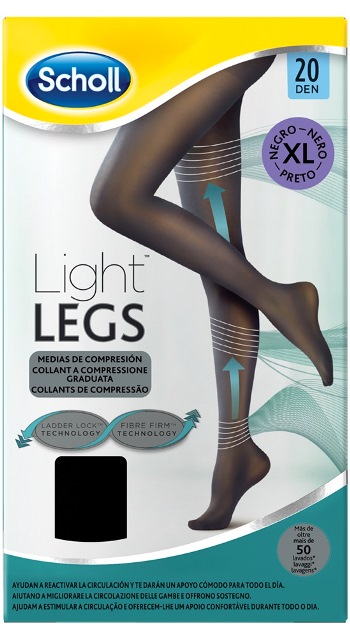SCHOLL LIGHTLEGS 20 DEN XL NERO