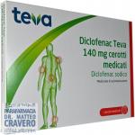 DICLOFENAC Teva 5 cerotti medicali 140mg