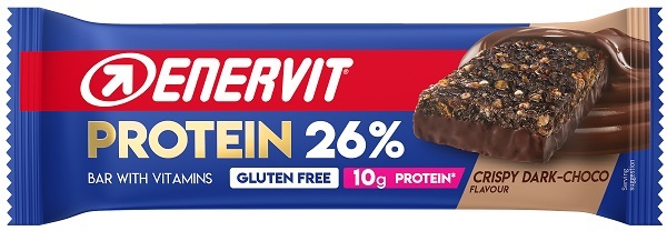 ENERVIT SPORT PROT BAR 26% CRISPY DARK-CHOCO