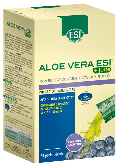 ALOE VERA SUCCO + FORTE MIRTILLO 24 POCKET DRINK