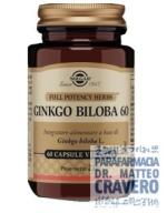 Ginkgo Biloba 60 60 capsule vegetali