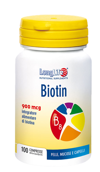 Longlife Biotin 900mcg 100 compresse