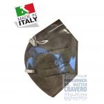 Mascherina ffp2 made in italy grigia karina