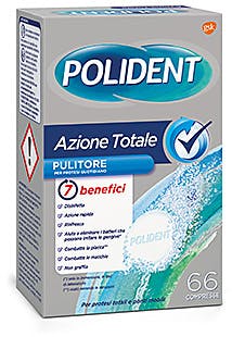 POLIDENT PULITORE AZIONE TOTALE 66 COMPRESSE