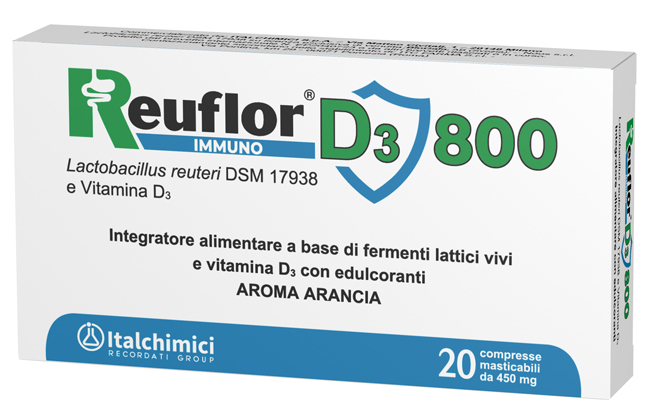 REUFLOR D3 800 20 COMPRESSE MASTICABILI