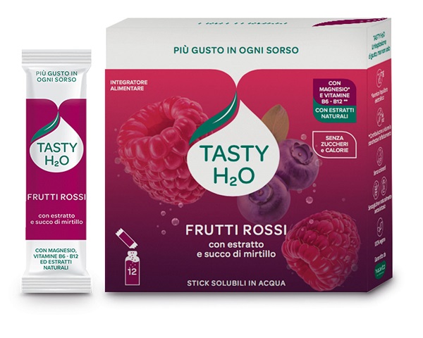 TASTY H2O FRUTTI ROSSI 12 STICK